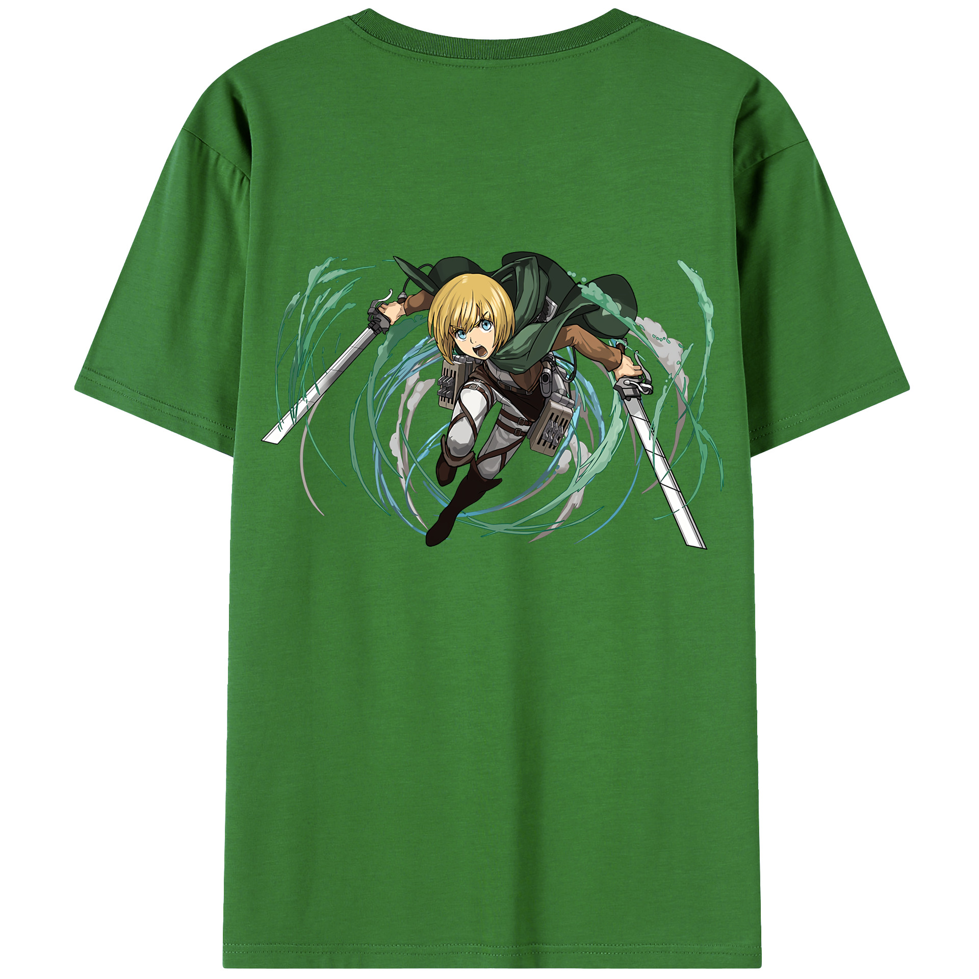 （画像用） 進撃の巨人 アルミン·アルレルト Attack on Titan Armin Arlert レディース半袖Tシャツ(バックプリント)